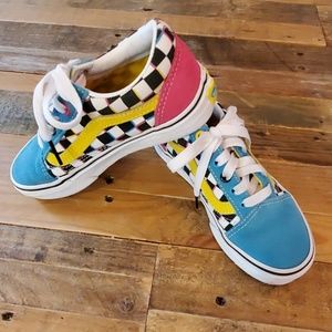 Girl's Vans Old Skool Checkerboard Skate Shoe